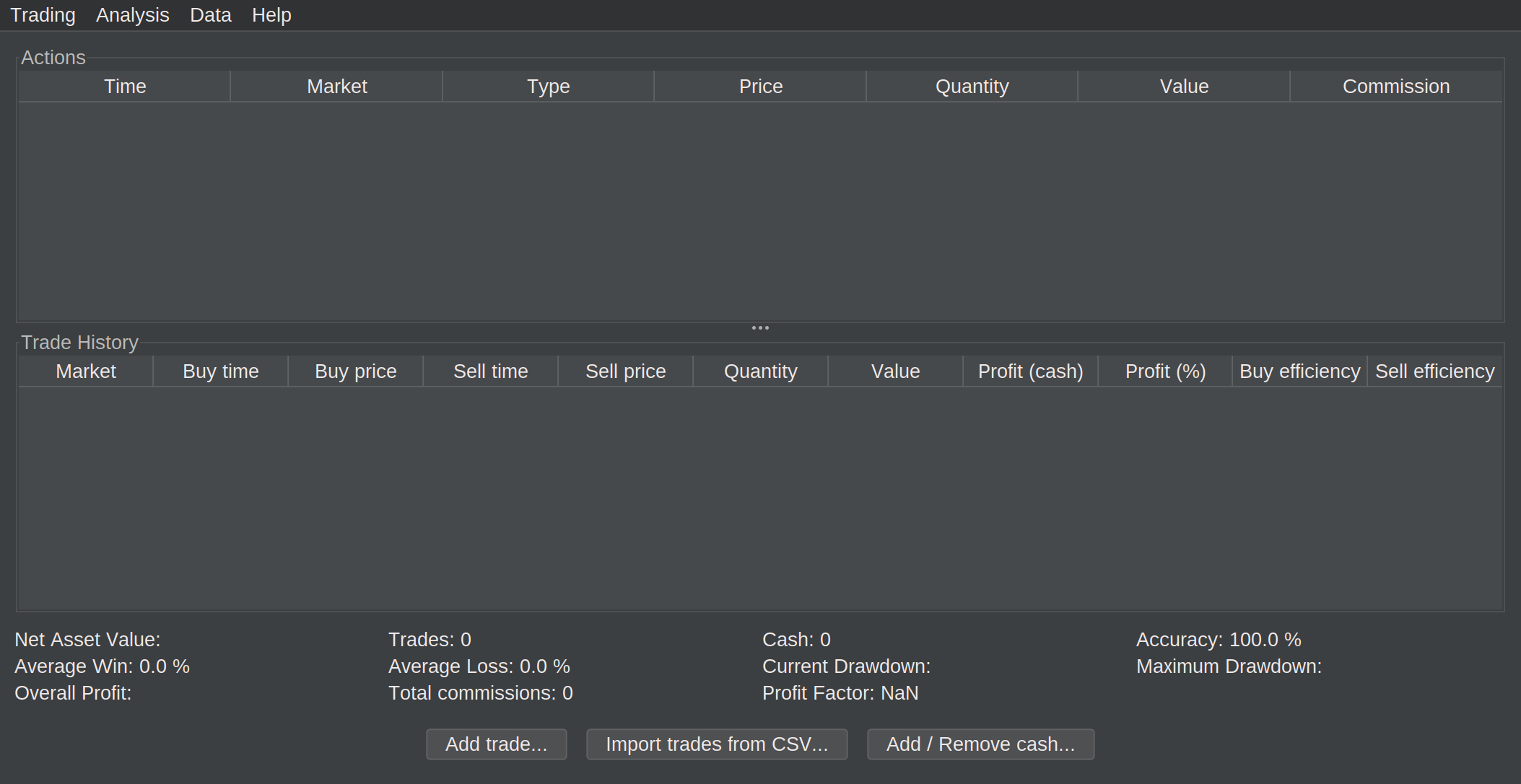 Initial Application Window