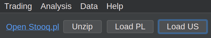 Load data buttons