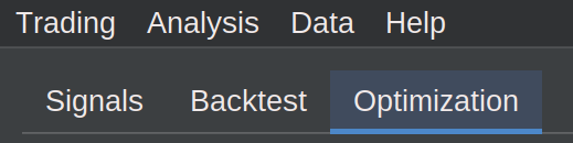 Menu navigation for optimization
